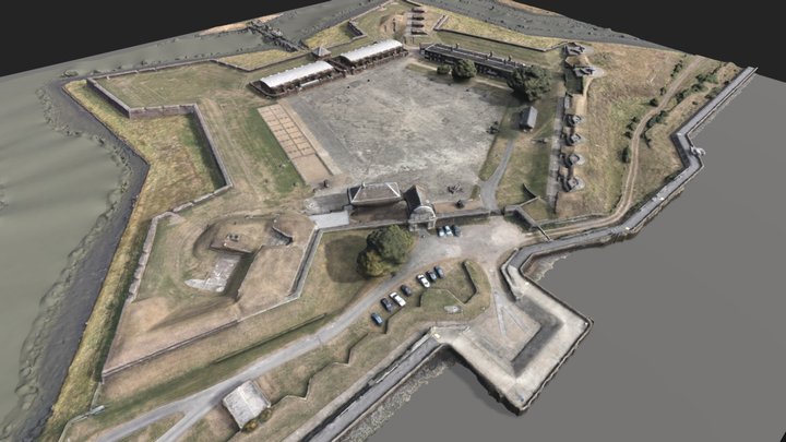 Tilbury Fort By The Thames 3D Model
