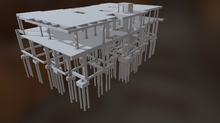 PROJETO ESTRUTURAL - Hotel 3D Model