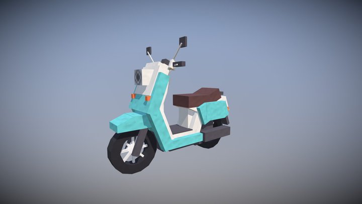 Scooter for Mincraft resorcepack MiniaTuria 3D Model