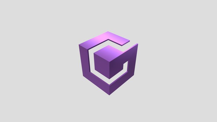 Nintendo Gamecube Logo 3D Model