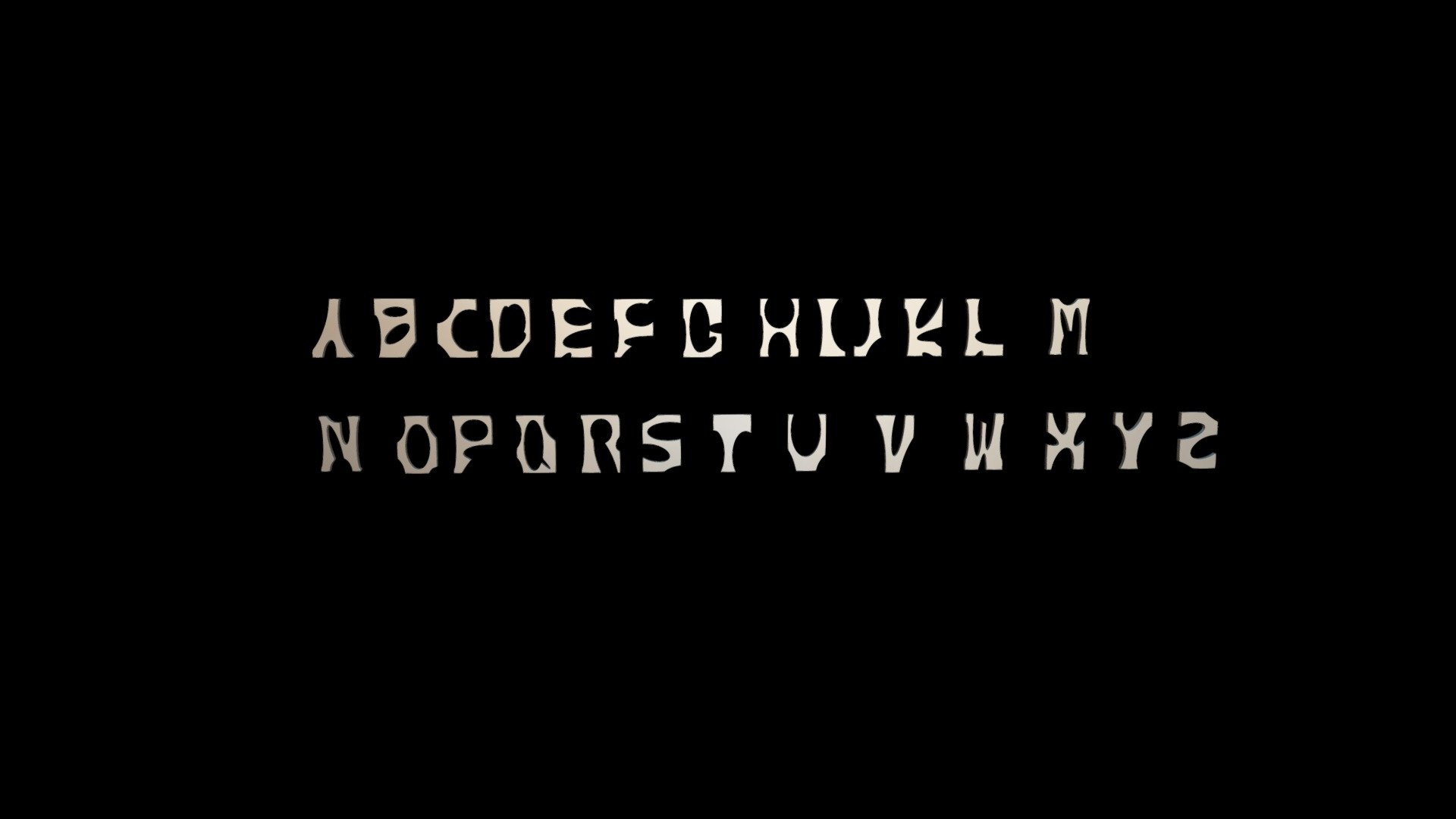 ClubHigh FONT Upper Letters