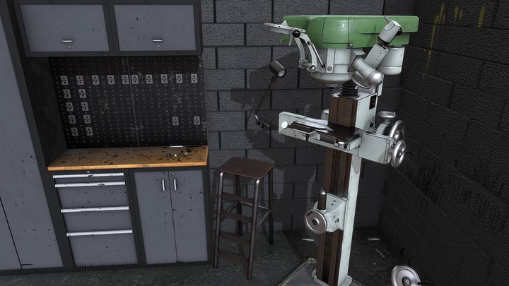 Center grinder 3D Model