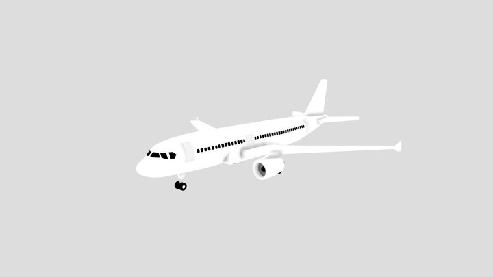 Airbus A320 Airliner 3D Model