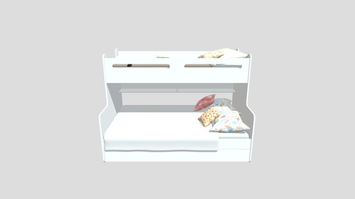 Kids Bunk Bed 3D Model