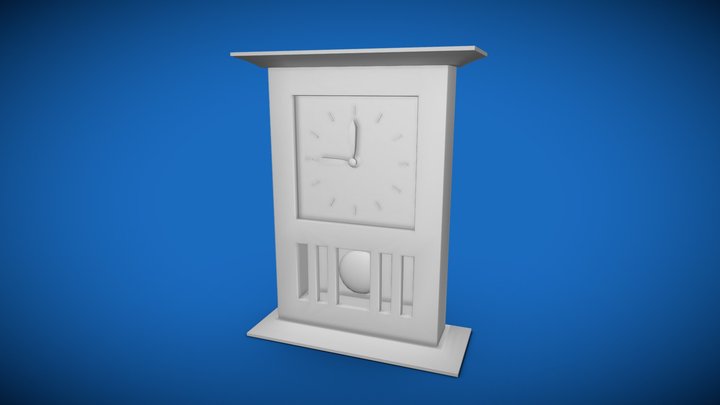 Mantel Clock CT4012-2020 3D Model