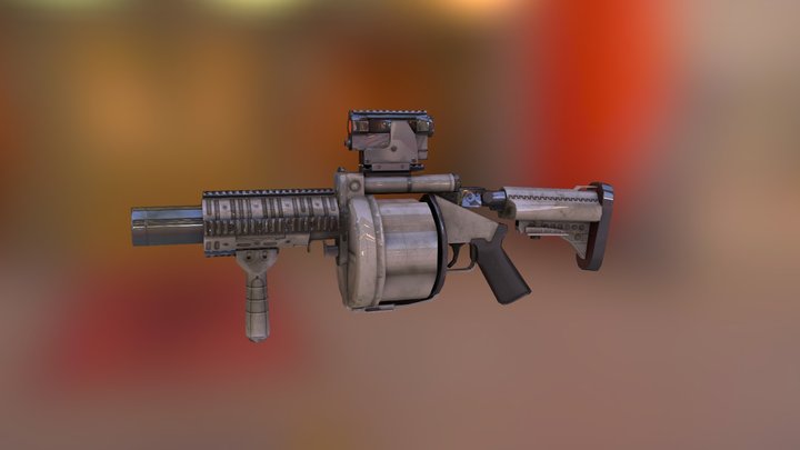 M32 Grenade-Launcher 3D Model