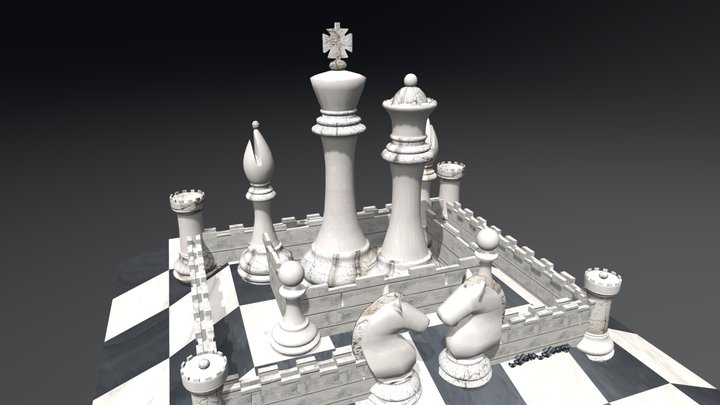 Chess Castle 3D Model