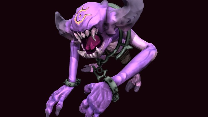 DAE Stylised Creation - Creature assignment 3D Model