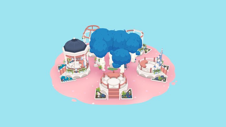 Cute Pavilion Upgrade Track 3D Model