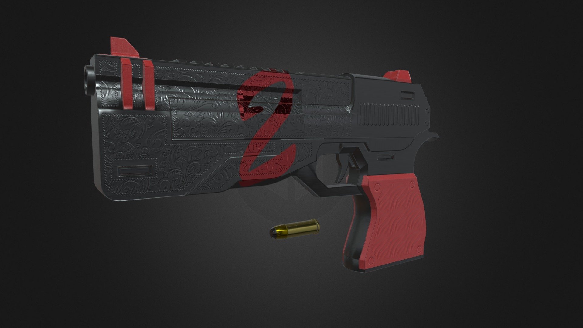 Deagle MK2 - Download Free 3D model by Rzyas [75820ac] - Sketchfab