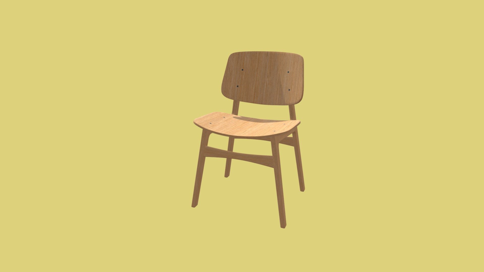 Fredericia Søborg chair - 3D model by TiagoGR [7582244] - Sketchfab