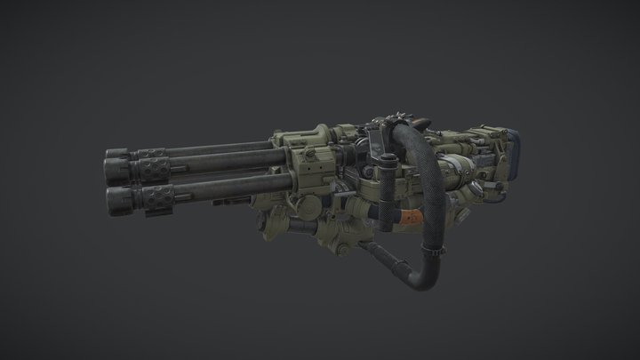 ⭐ Hammergewehr 1961 - Wolf.New Colossus 3D Model