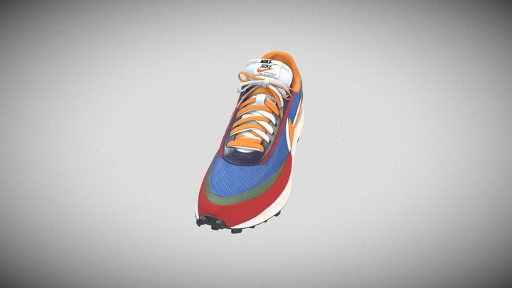 Nike Sacai Shoe 3D Model