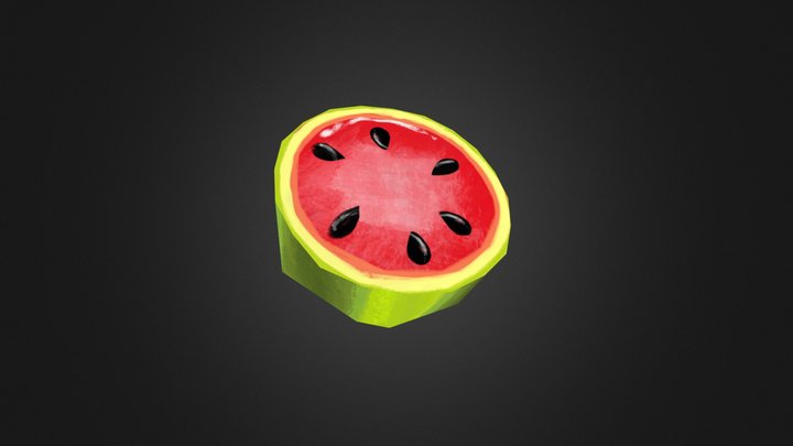 The Glee Musketeers - Half Watermelon 3D Model
