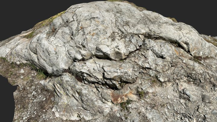 Rock Cliff lidar scan 3D Model