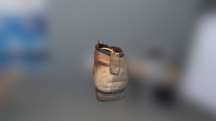 It's a shoe with a sole (low poly) 3D Model