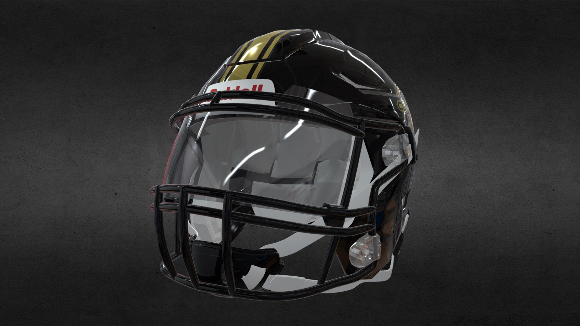 Marietta Tri Stripe Helmet - 3D model by Pro Line Designs ...