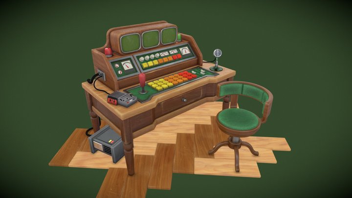 Control desk 3D Model
