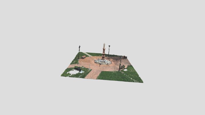 Riverside Veterans' Memorial Park Cenotaph 3D Model