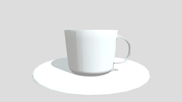 Coffee Cup With Saucer Revised1 3D Model