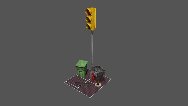 DAE 5 Finished props - Philadelphia 3D Model