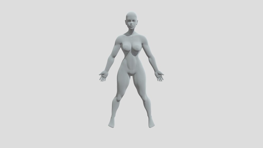 Standing Nude Figure Pose A