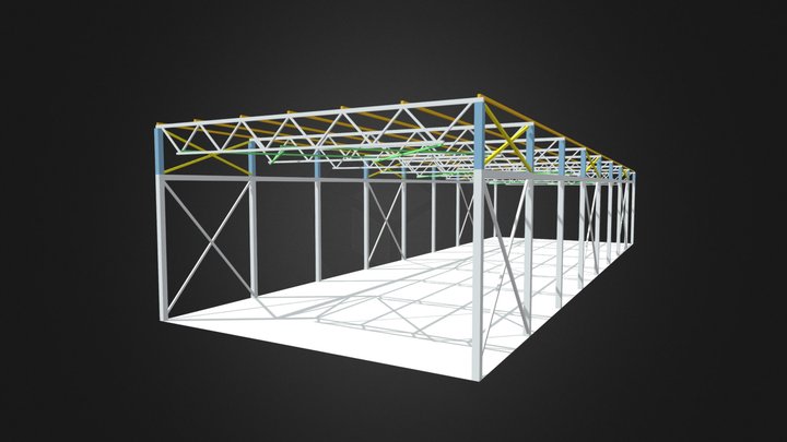 Навес 6х18м 3D Model