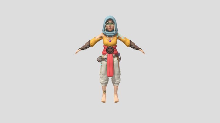 Desert Sorceress 3D Model