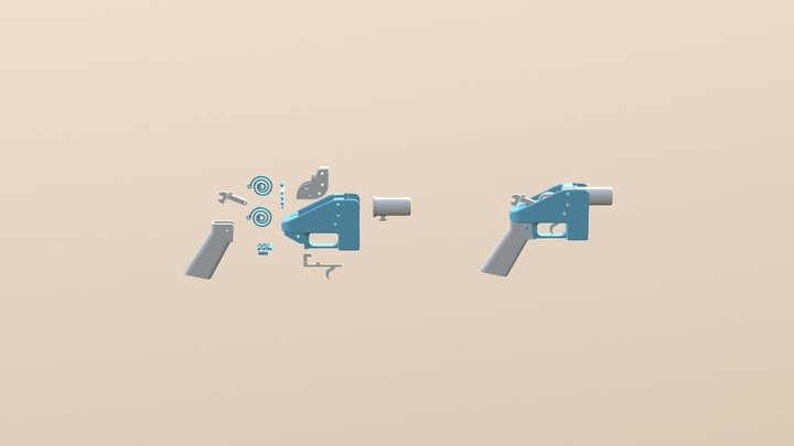 Liberator Gun - Expanded 3D Model