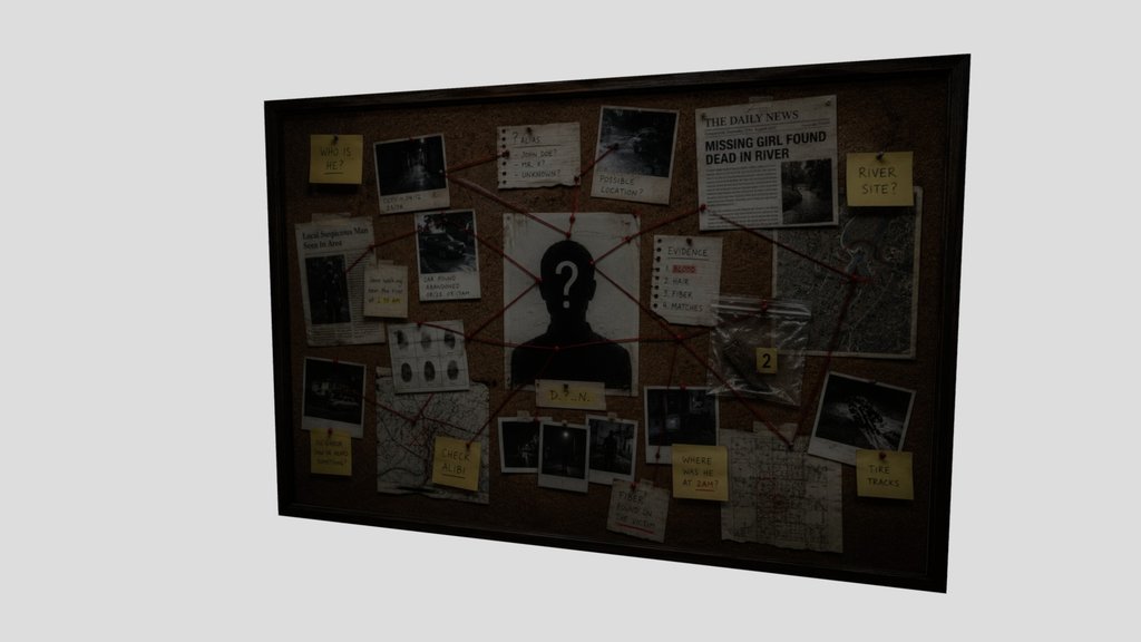 Background Police Evidence Board
