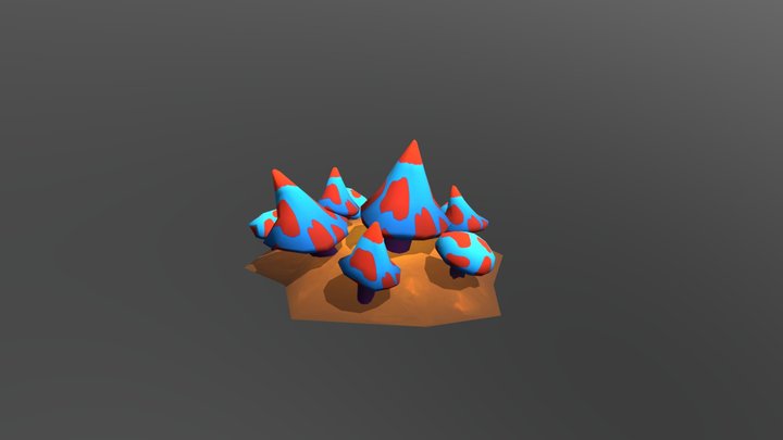 Hazard Mushroom 3D Model