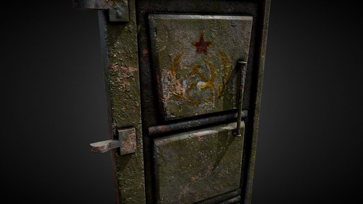 Soviet Bunker Door 3D Model