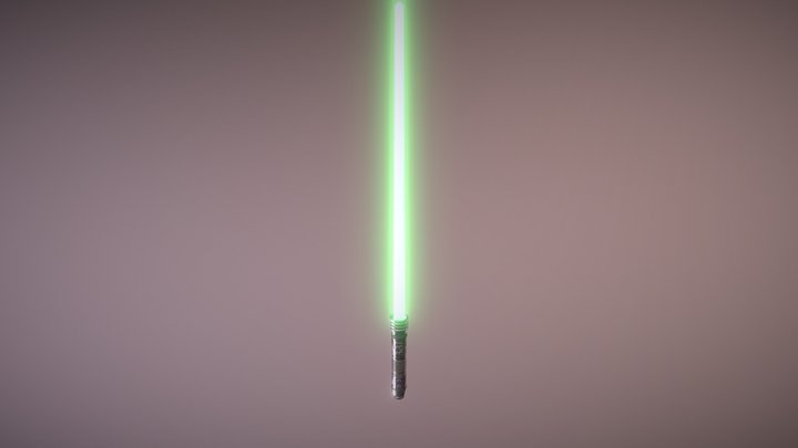 Worn down Kit Fisto Lightsaber 3D Model