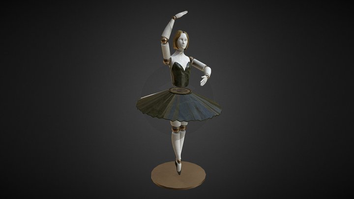 Mechanical Ballerina 3D Model