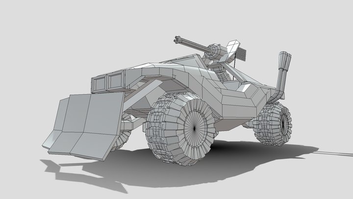 CT4012-2024 Apocalyptic Warthog 3D Model