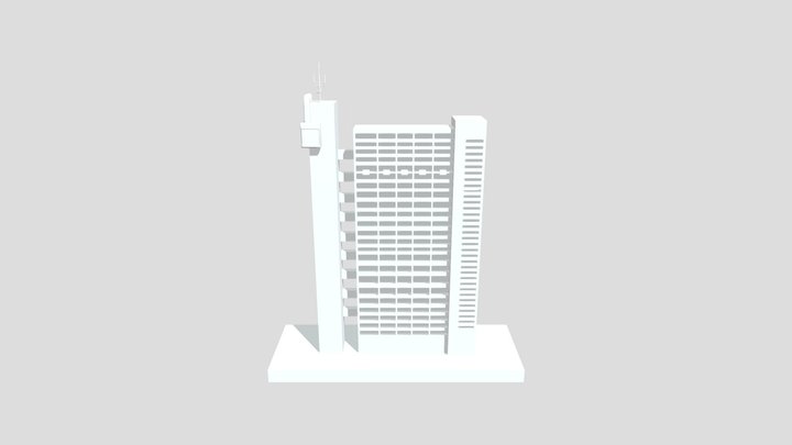 Detailed building design 3D Model