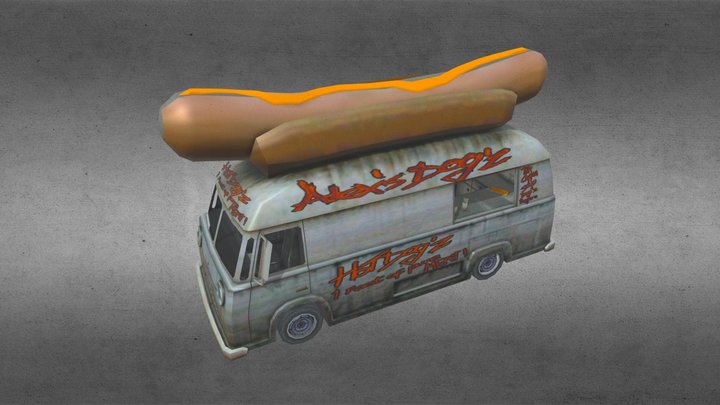 Hotdog truck – Free 3D Model STL