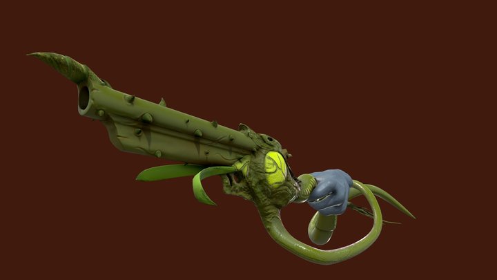 OrganicGun 3D Model