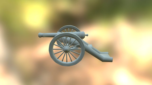 War cannon 3D Model