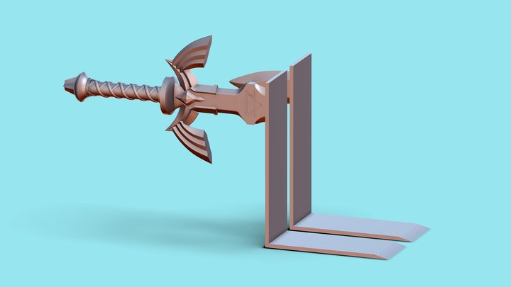 Zelda supreme sword bookend 3D Model