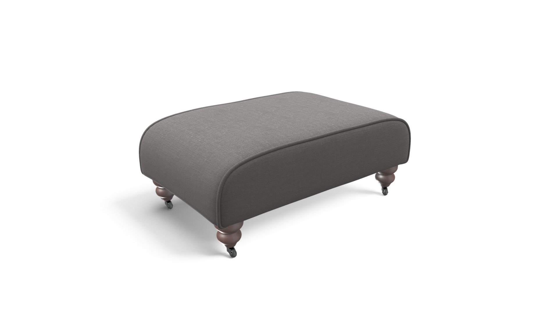 Orson Footstool, Graphite Grey