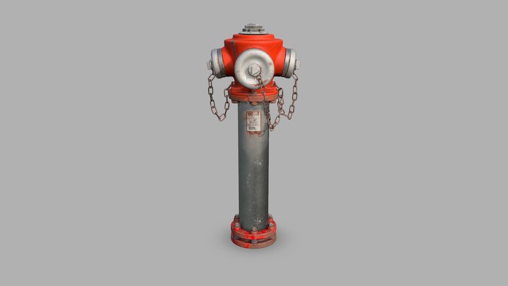 02 Portugal Fire Hydrant 3D Model