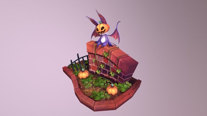 little pumpkin devil 3D Model