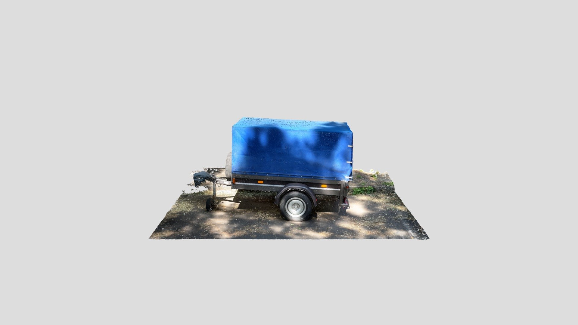 Trailer Blue Tarp