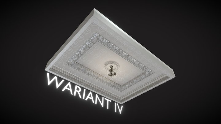 sufit w kuchni - wariant 4 3D Model