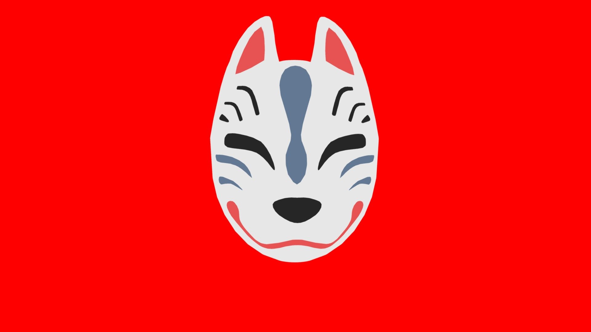 Japanese Fox Mask - Blender Market