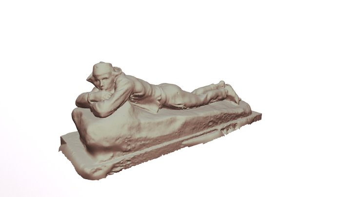 Le berger couché 3D Model