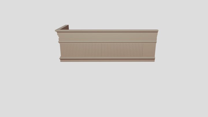 Карниз бетонка 3D Model