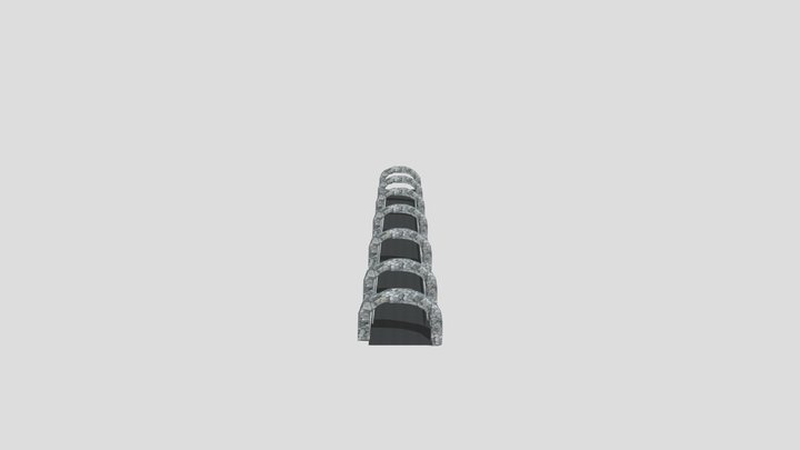 Road Low-Poly 3D Model