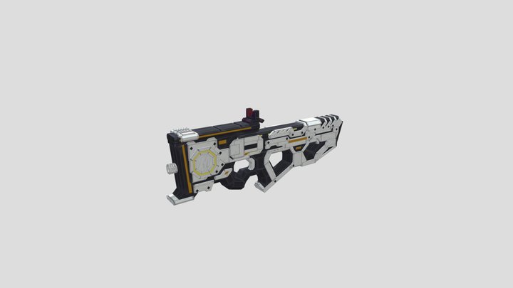 P90 DIMENSION LAB MINECRAFT (no mesh) 3D Model